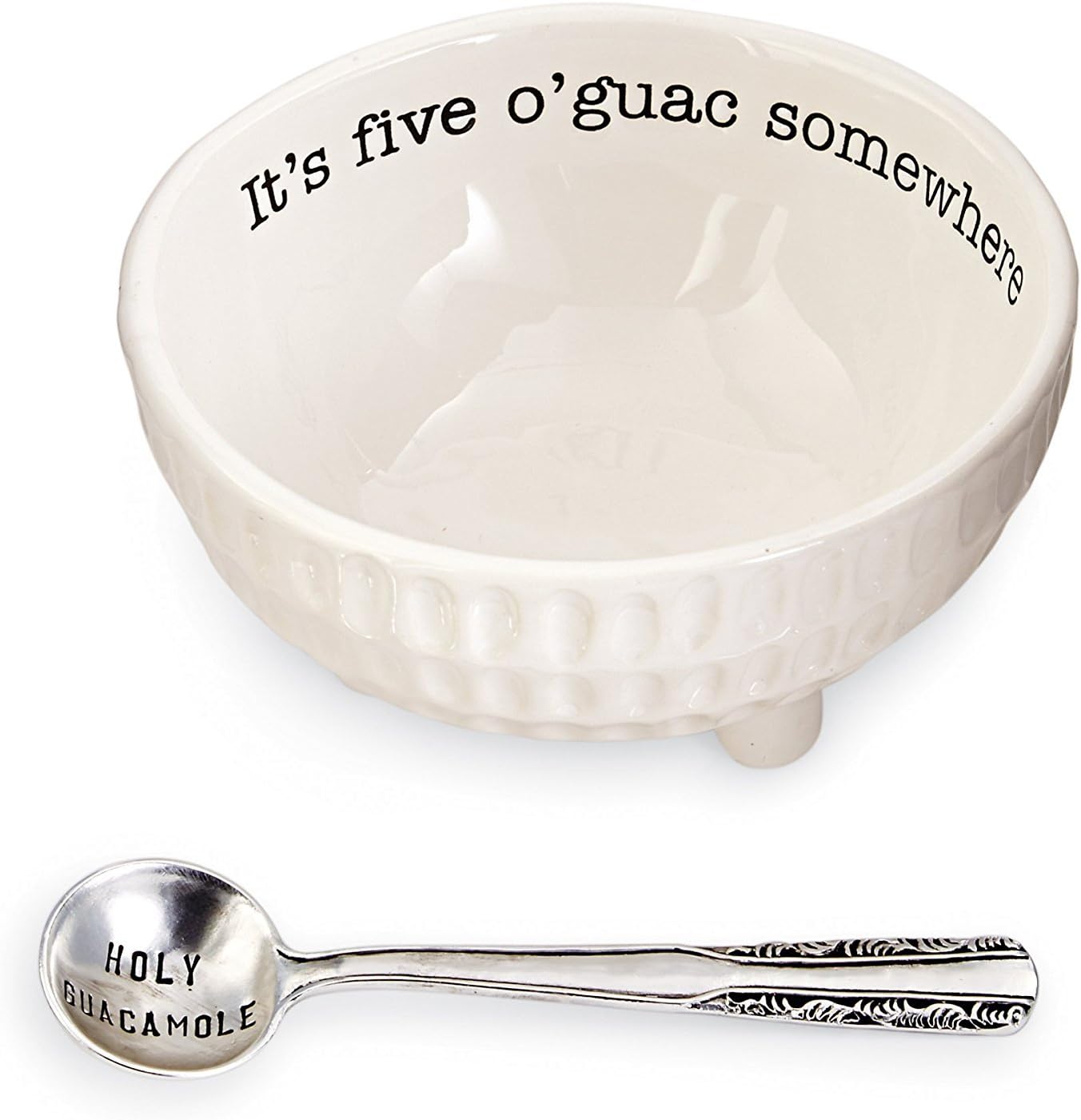 4851076 Guacamole Serving Dish Set, White