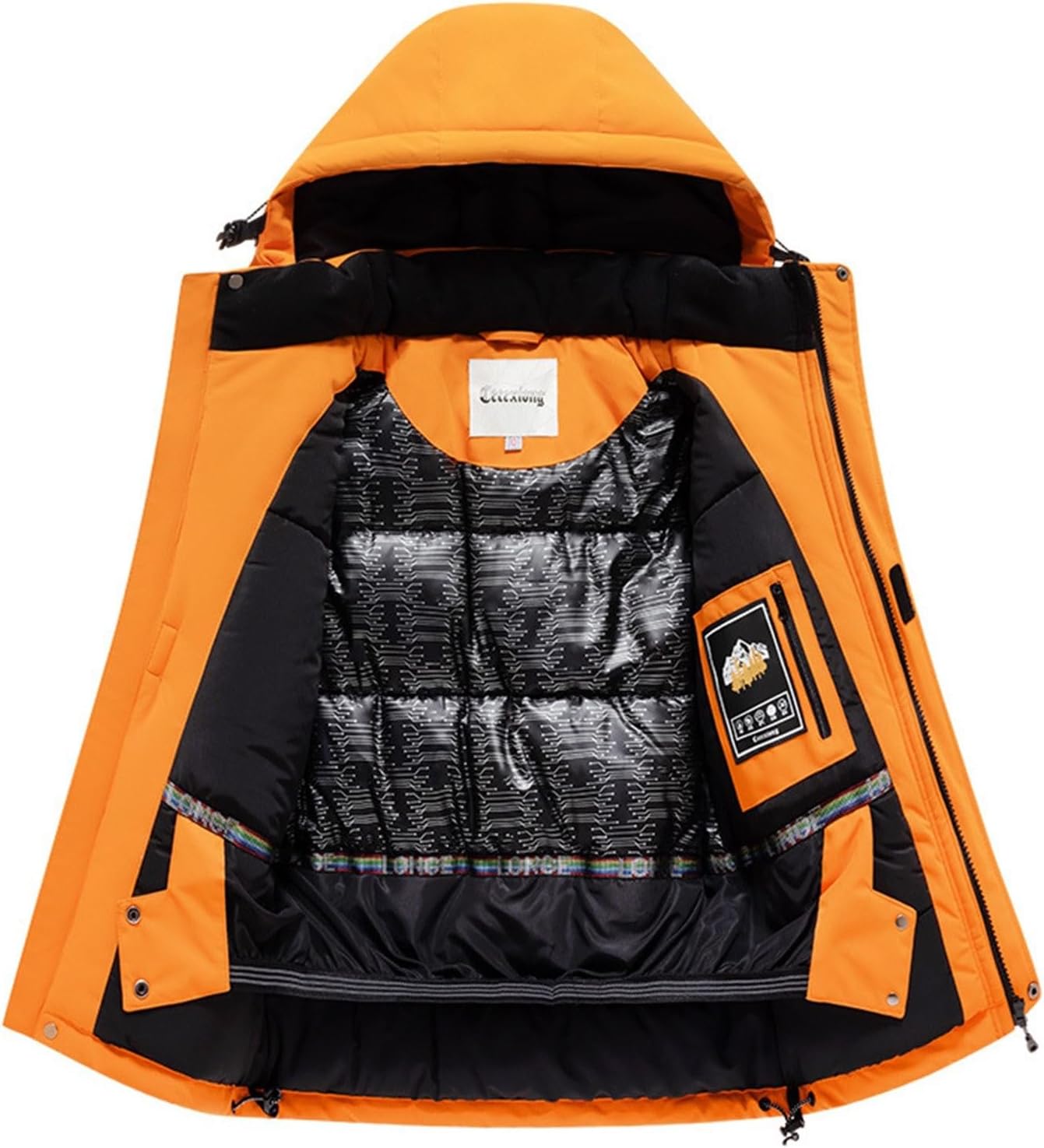 Boys Ski Jackets Bib Overall Set 2 Piece Winter Waterproof Insulated Hooded Puffer Coats Snowpants Outfits Kids