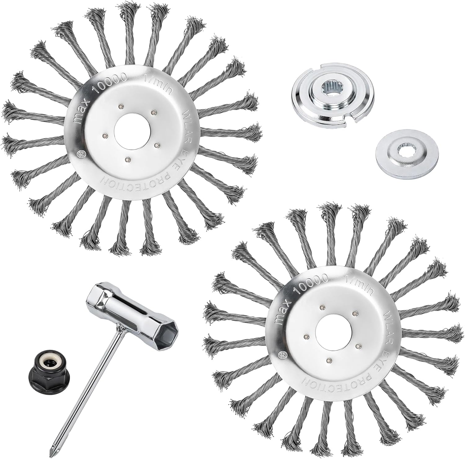 8 Inch Steel Wire Trimmer Head for Weed Eater Wire Wheel Trimmer