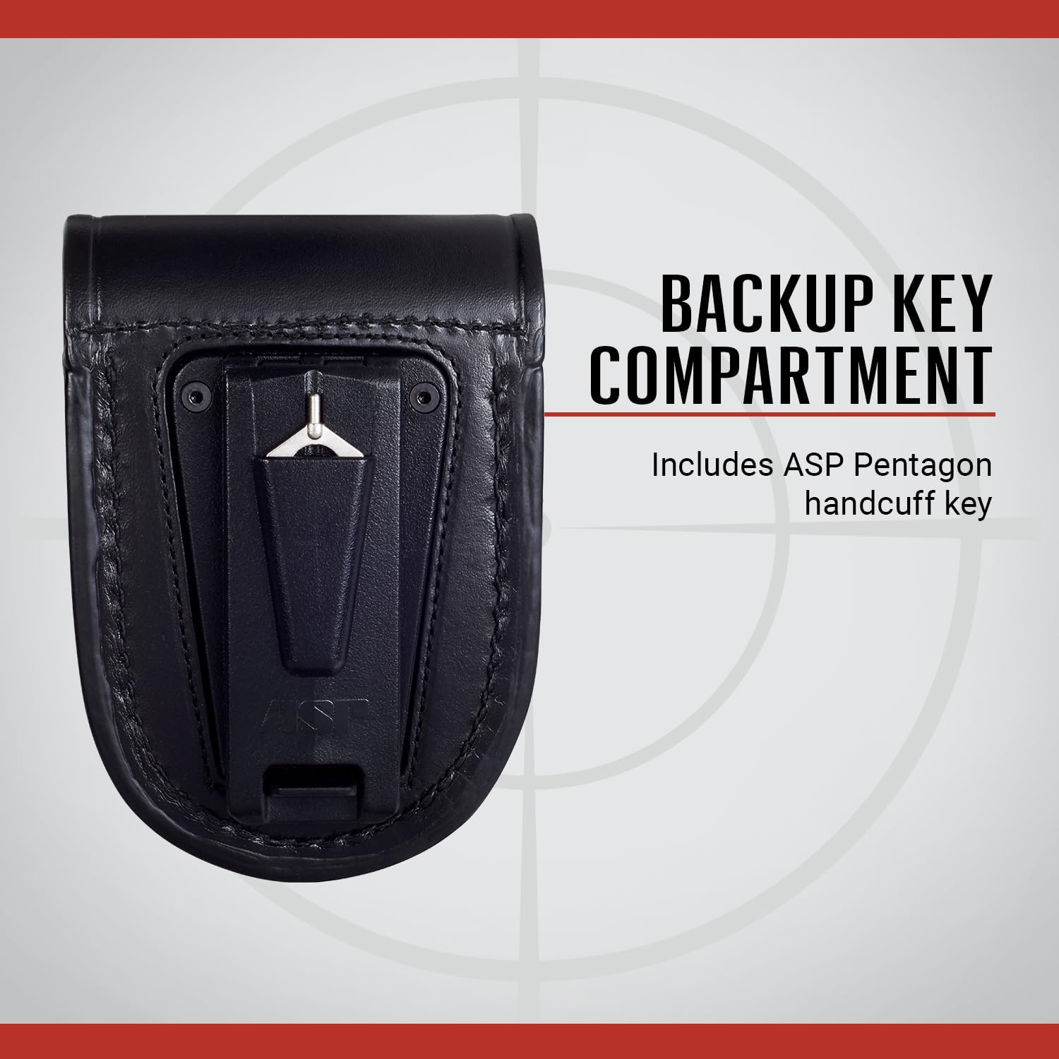 ASP Centurion Handcuff Case for Chain or Hinge ASP Handcuffs, Adjustable Handcuff Case for Duty Belt, Law Enforcement Gear and Police Gear, Duty Belt Accessories