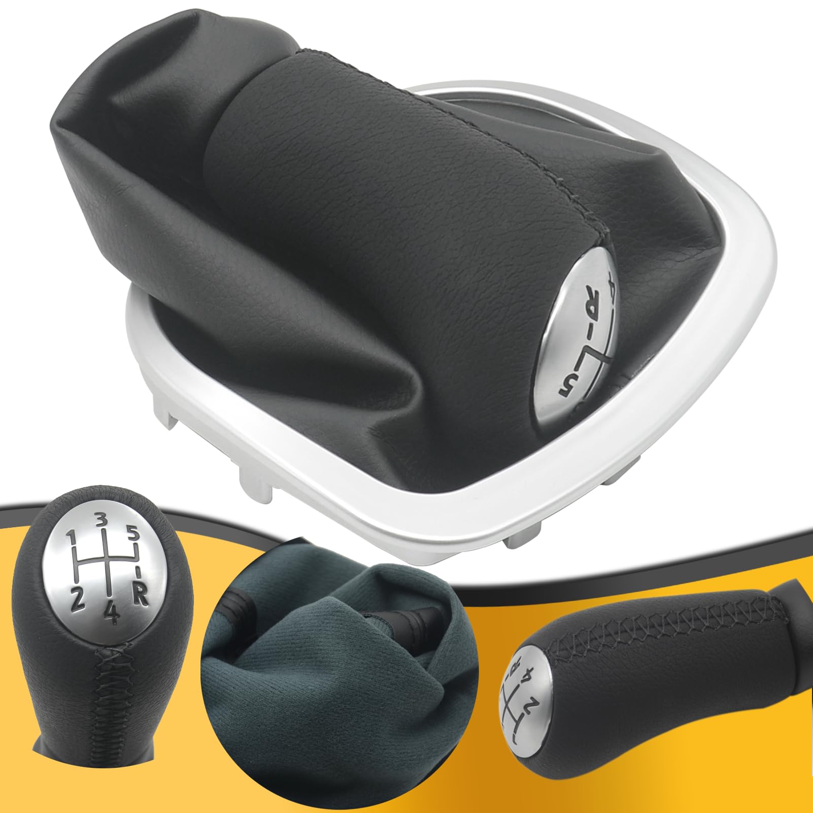Pommeau de Vitesse 5 Vitesses 8200379961 pour Clio 3 Megane Twingo Scenic Kangoo Laguna Modus 8200393246 8200393245