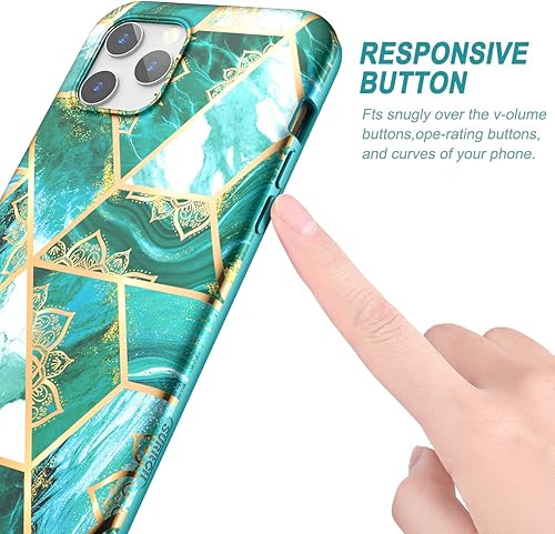 Miniatura 5 de SURITCH Funda para iPhone 12 Pro Max, protector de pantalla integrado, protección de cuerpo completo, a prueba de golpes, funda protectora de TPU