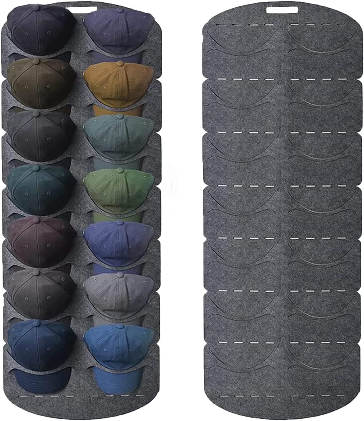 – Over the Door Hat Rack, Door Baseball Caps Hat Organizer with 14 Pocket Baseball Hat Organizer, Cap Rack Storage Display Hanger Bag, Felt Hats Collection for Closet Wall