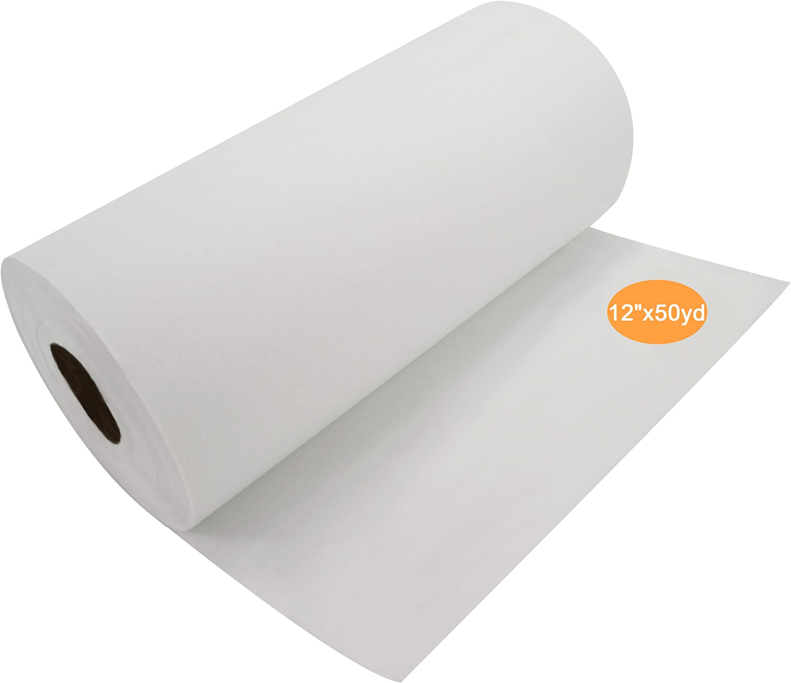 New brothread Tear Away Machine Embroidery Stabilizer Backing 12" x50 Yd (30cmx46M) roll - Medium Weight 50gm (1.8oz) - Cut into Variable Sizes - for Machine Embroidery and Hand Sewing