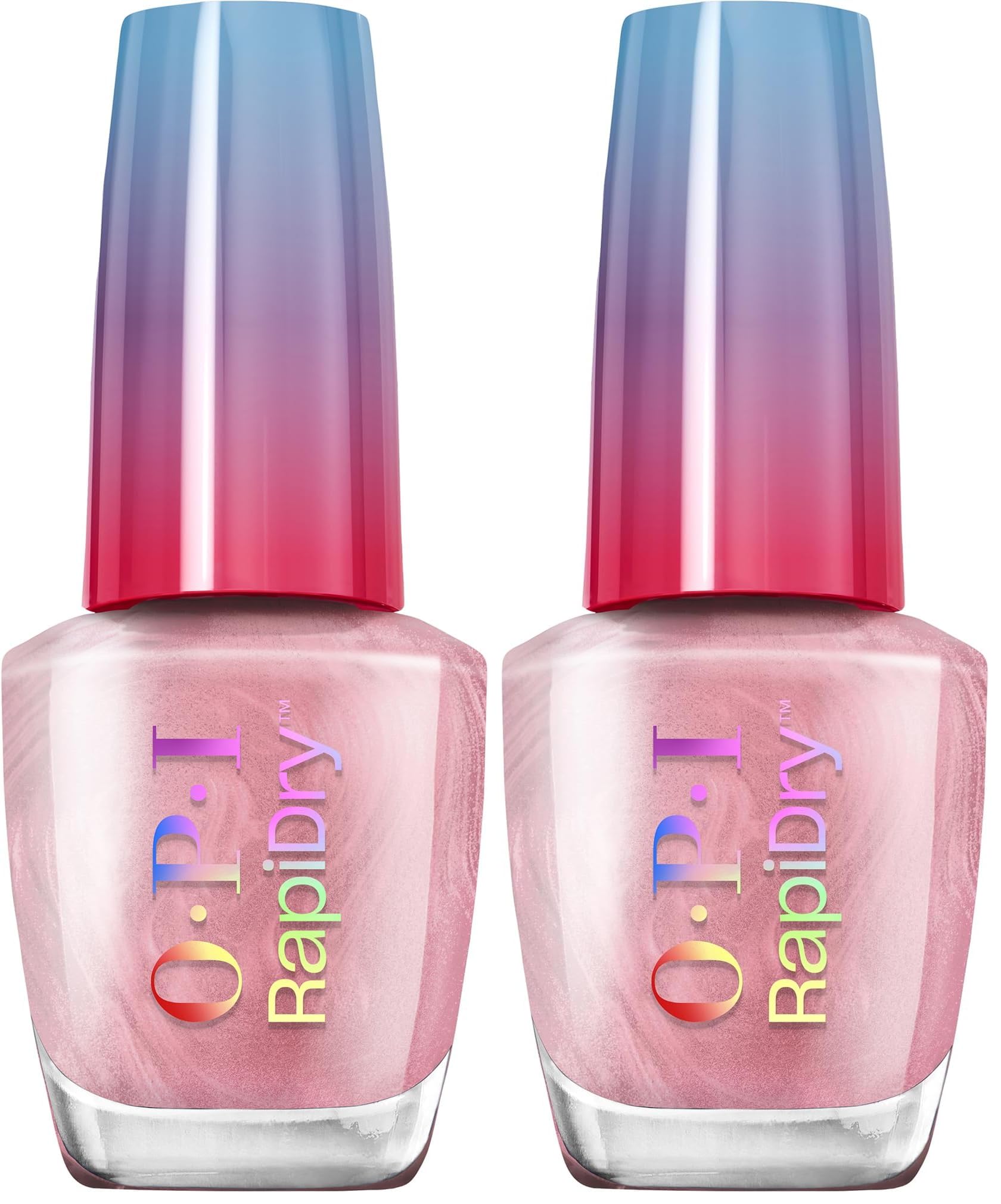 OPI RapiDry Flash n' Flirty | Opaque Soft Pink Pearl Quick Dry Nail Polish | Vegan, Smudge Proof, Fast Drying (Pack of 2)-image-7