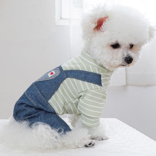 Miniatura 7 de Mono lindo para perro, overol elegante para mascotas, suave, transpirable, ropa para perros pequeños, hembra, niño, overol clásico de una pieza,