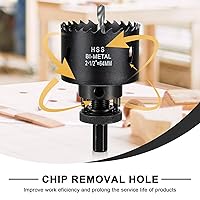 Vista 36 de Sierra perforadora de 4 1/8 pulgadas (4.134 in) para madera y plástico, broca de núcleo de cortador de agujeros bimetálico HSS para paneles de yeso