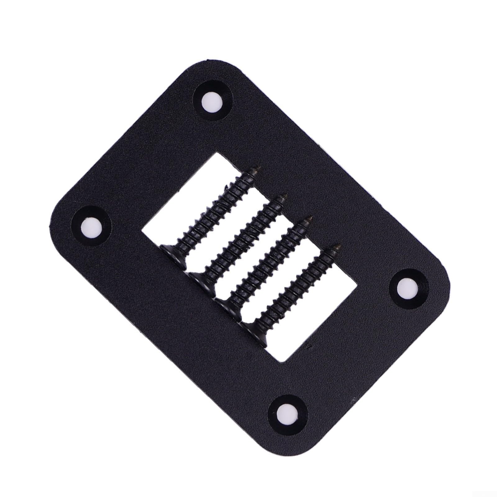 Way Rocker Switch Panel Gehäuse Halterung für Kippschalter, 50 x 68 mm, Metallkonstruktion, Schwarz (2 Pack mit Schrauben)