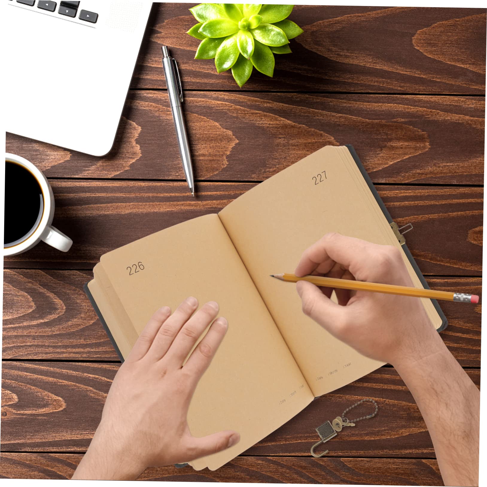 Diario con Lucchetto, Notebook da 365 Giorni, Portatile, Carta, per Scuola e Ufficio, Agenda Personale per Studenti Stili multipli