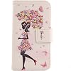 Funda de Cuero PU con Diseño de Patrón Protectora para ZTE AXON 7 Mini 5.2" 4G (Chica Paraguas) 3