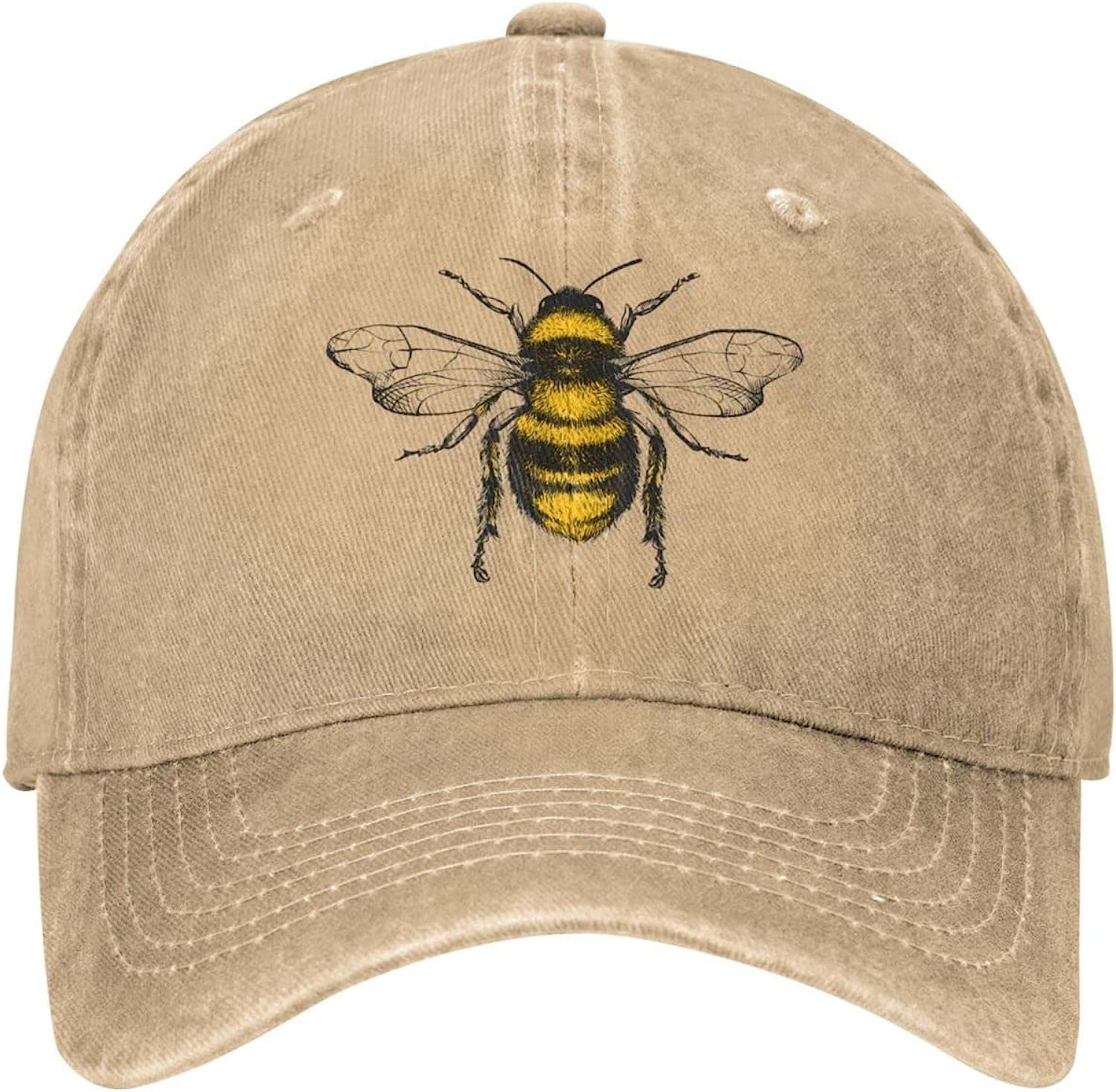 Adjustable Denim Baseball Cap Bee Cap Honey Bees Cap for Men Baseball Caps able Hats