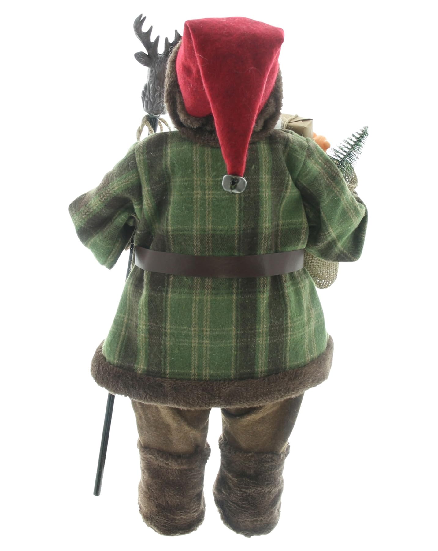 Dekoleidenschaft Dekofigur Santa mit Stab Weihnachtsmann 60 cm hoch, Nikolaus, Santa Claus Figur, Weihnachtsdeko