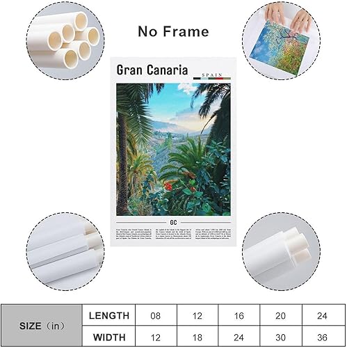 Miniatura 2 de Gran Canaria Travel Print,Gran Canaria Poster Print,Gran Canaria Travel Gift,SPAIN Print Poster for Room Aesthetics Canvas Wall Art Poster And Print