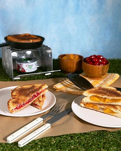 Miniatura 5 de Sterno Folding Stove, Compact Emergency Food Prep, Silver, 6-14"L x 6-38"W x 4-58"H, Fuel Not Included