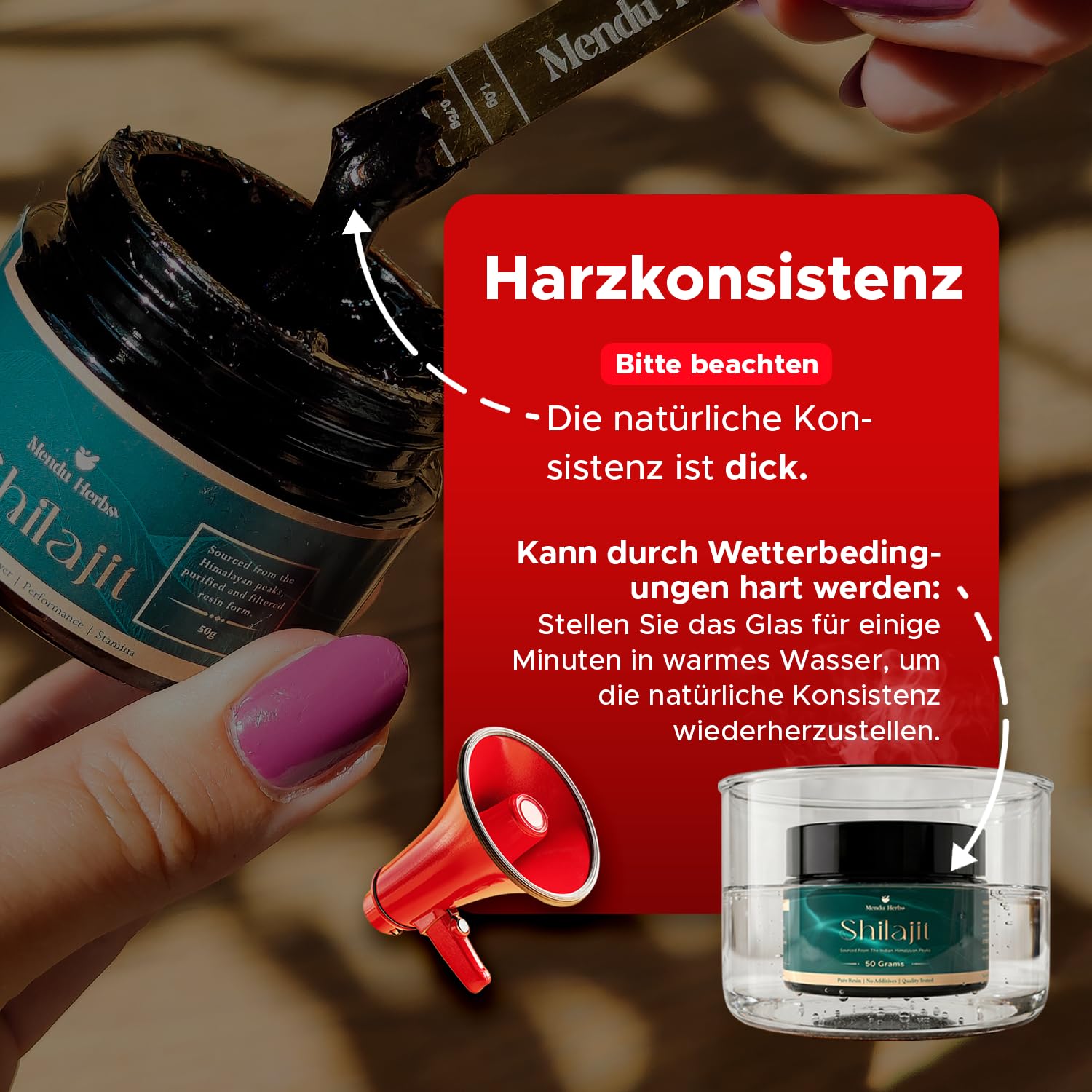 Shilajit Harz Original 50g – Reines Himalaya Shilajit, laborgeprüft – Reich an Fulvinsäure, Huminsäuren & 85+ Mineralien – 166 Portionen – Vegan