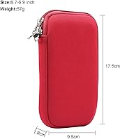 Vista 3 de Funda de neopreno para teléfono celular con cremallera para Samsung Galaxy S26 Ultra S25 Ultra S24 Ultra S23 Ultra A17 A16 A26 A36 A56 A15 A25 A35