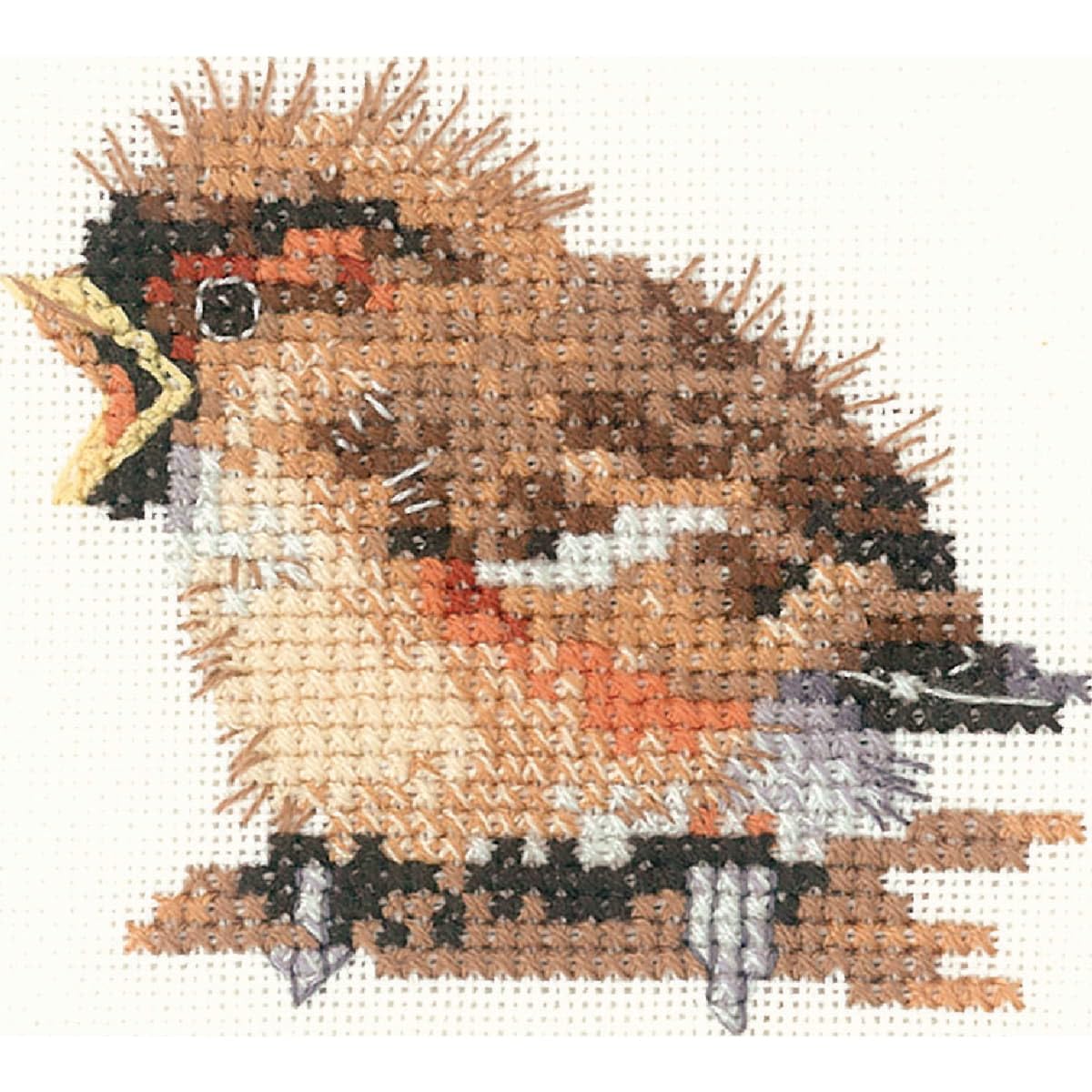 Heritage Sparrow, 14 count Aida Cross Stitch Kit