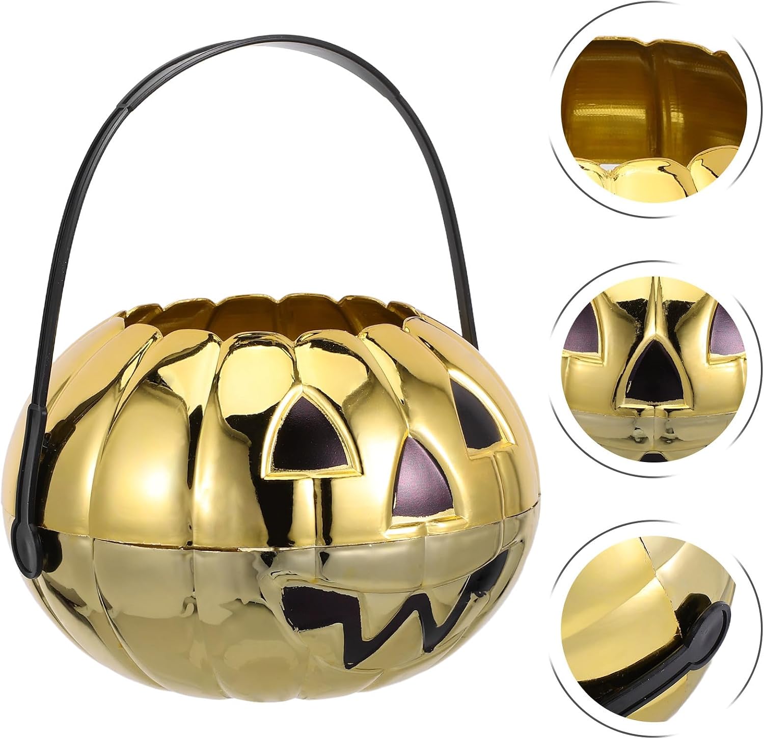 Halloween Pumpkin Candy Bowl Pumpkin-shaped Plastic Candy Server