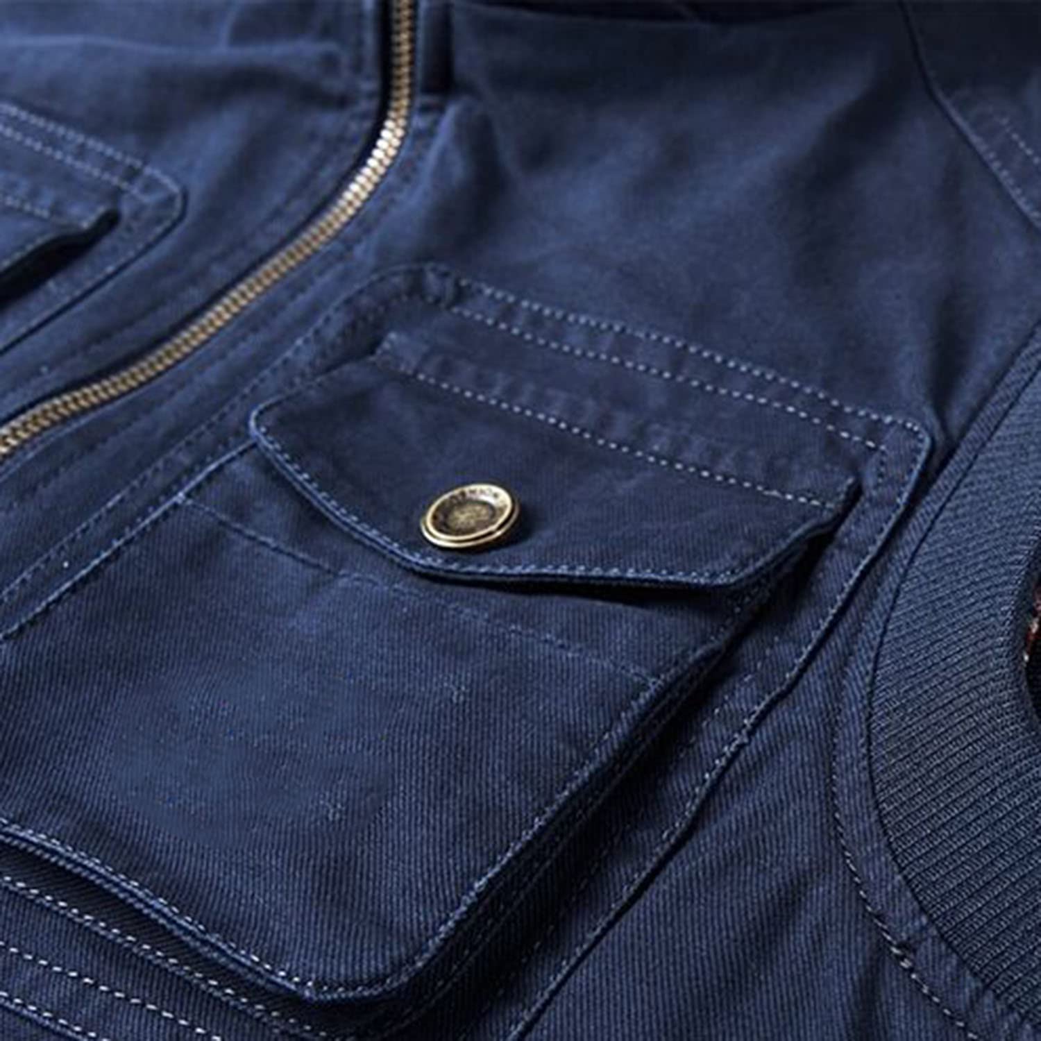 Chaleco De Hombre Chaleco Multibolsillos Sin Mangas Cuello Alto Chaqueta Casual Pesca Fotografía Trabajo Chaleco