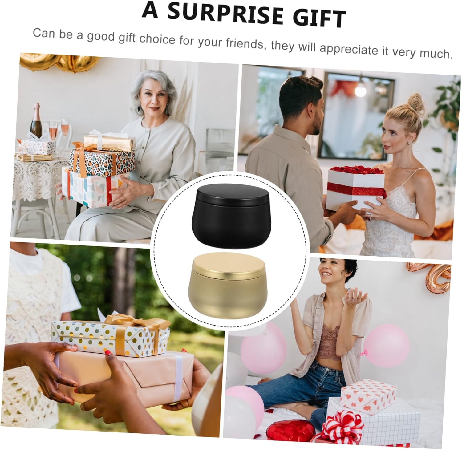 PLAFOPE 24Pcs Tinplate Candle Jars with Sealing Lids for DIY Candle Making and Aromatherapy Empty Candle Containers for Votive and Tealight Holders Modern Design for Home Decor and Crafting