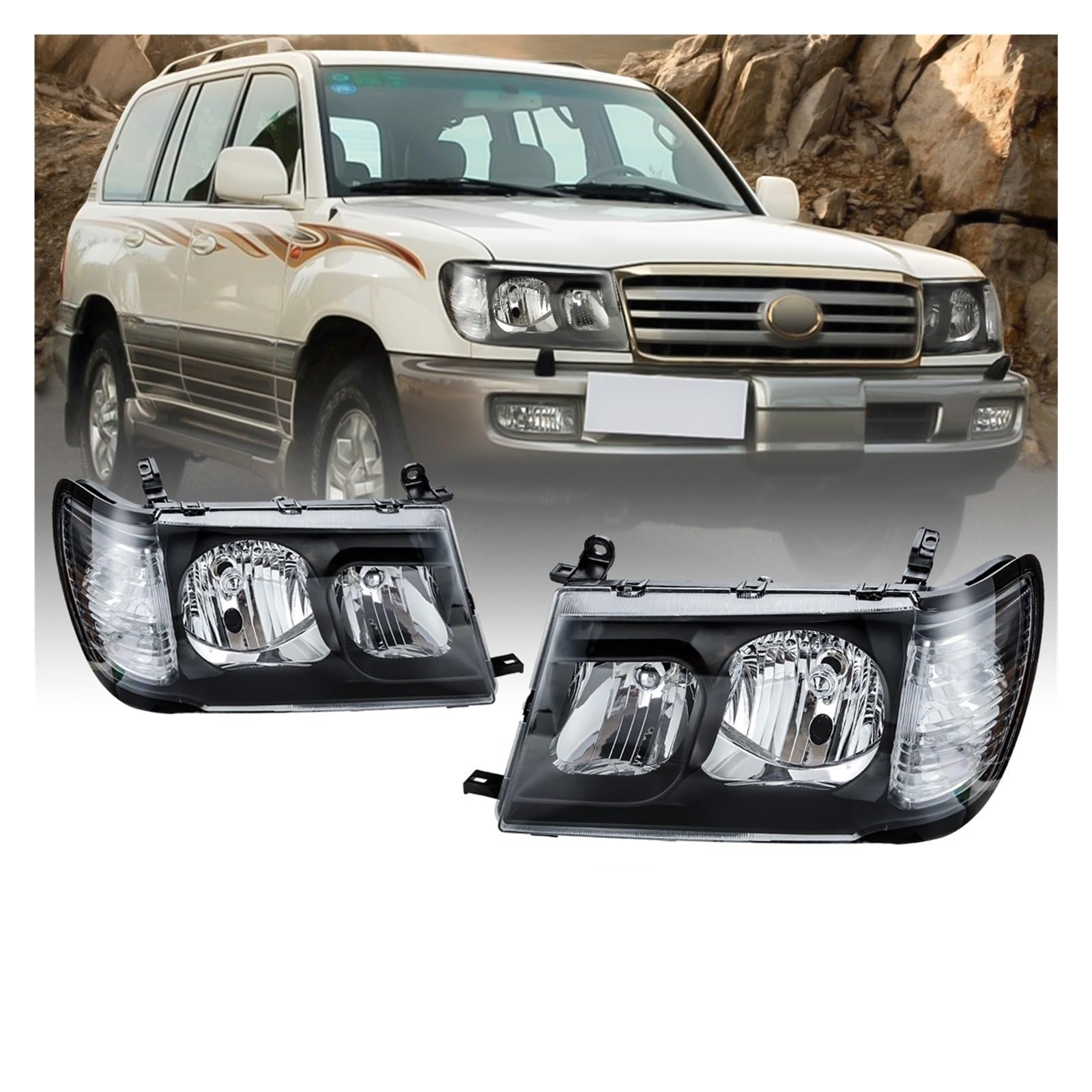 Amazon.co.jp: LJBaae( 売店)互換性と車のヘッドライトトヨタ