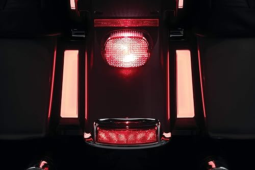 Miniatura 9 de Kuryakyn Accesorio de iluminación para motocicleta 2900 Tracer LED RunTurnBrake Light Saddlebag Support Inserts para motocicletas Harley-Davidson