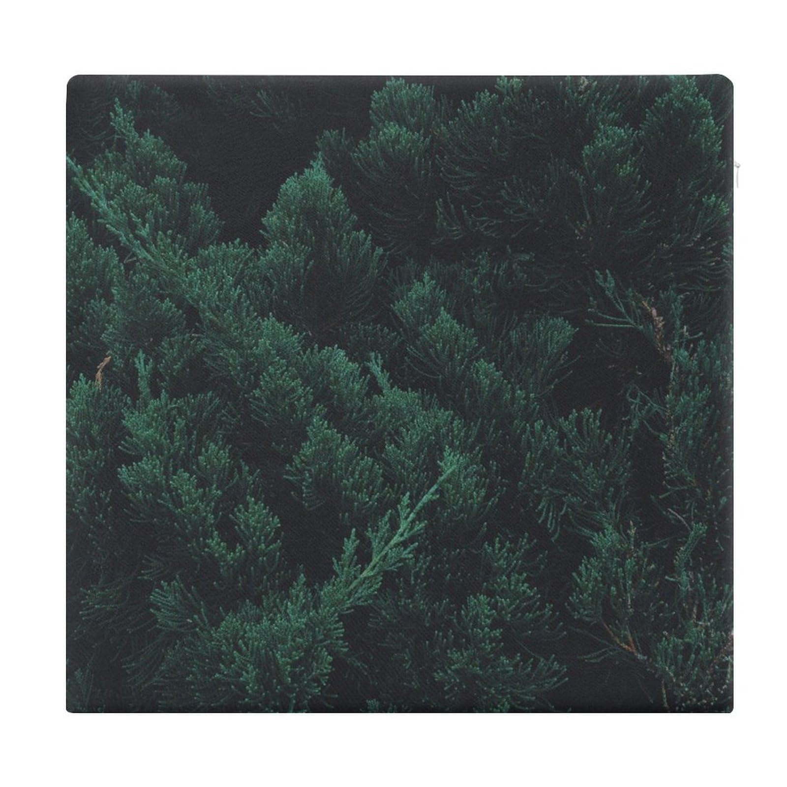 Cojín viscoelástico verde oscuro con acabados textiles de alta durabilidad