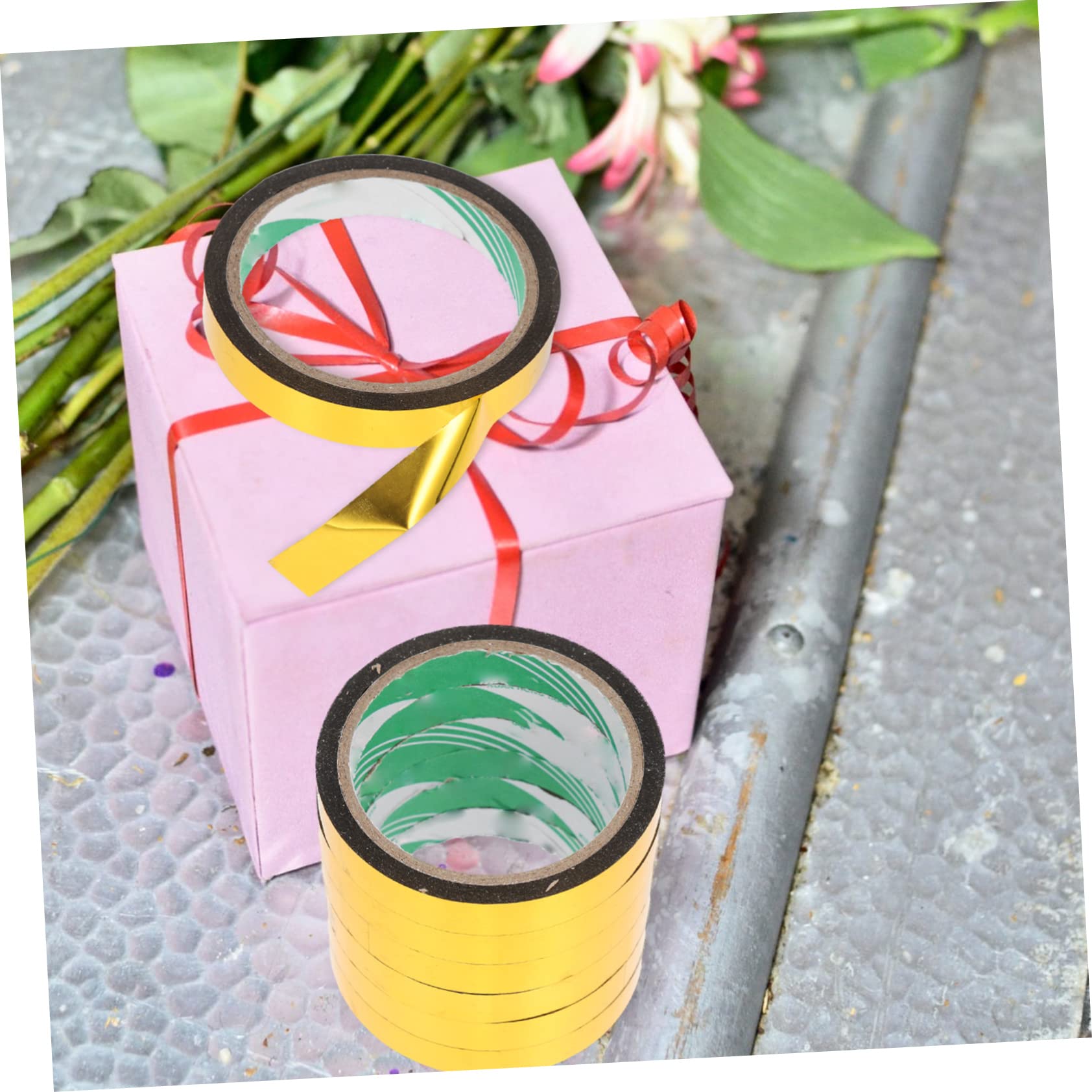 jojofuny 2 Sätze Gold Spiegel Klebeband Diy Metallic Washi Tape Für Kreative Bastelprojekte Dekoratives Klebeband Für Kunst Und Geschenkverpackungen 6 Rollen * 2