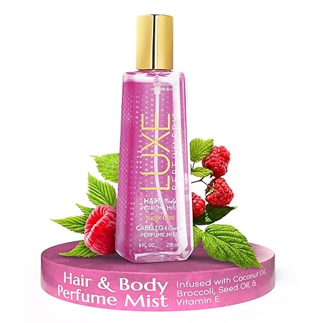 Luxe Perfumery Hair & Body Perfume Mist Sugar Bliss, 8.0 fluid ounce