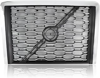 Front Grille Fit For 2018-2024 Volvo VNL Semi Trucks with Bug Screen (Black+Chrome)