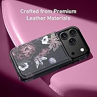 Vista 115 de LETO para iPhone 15 Pro Funda tipo cartera - Tapa tipo folio con patada - Diseños de moda - Tarjetero - Funda protectora para mujeres y niñas - 6.1