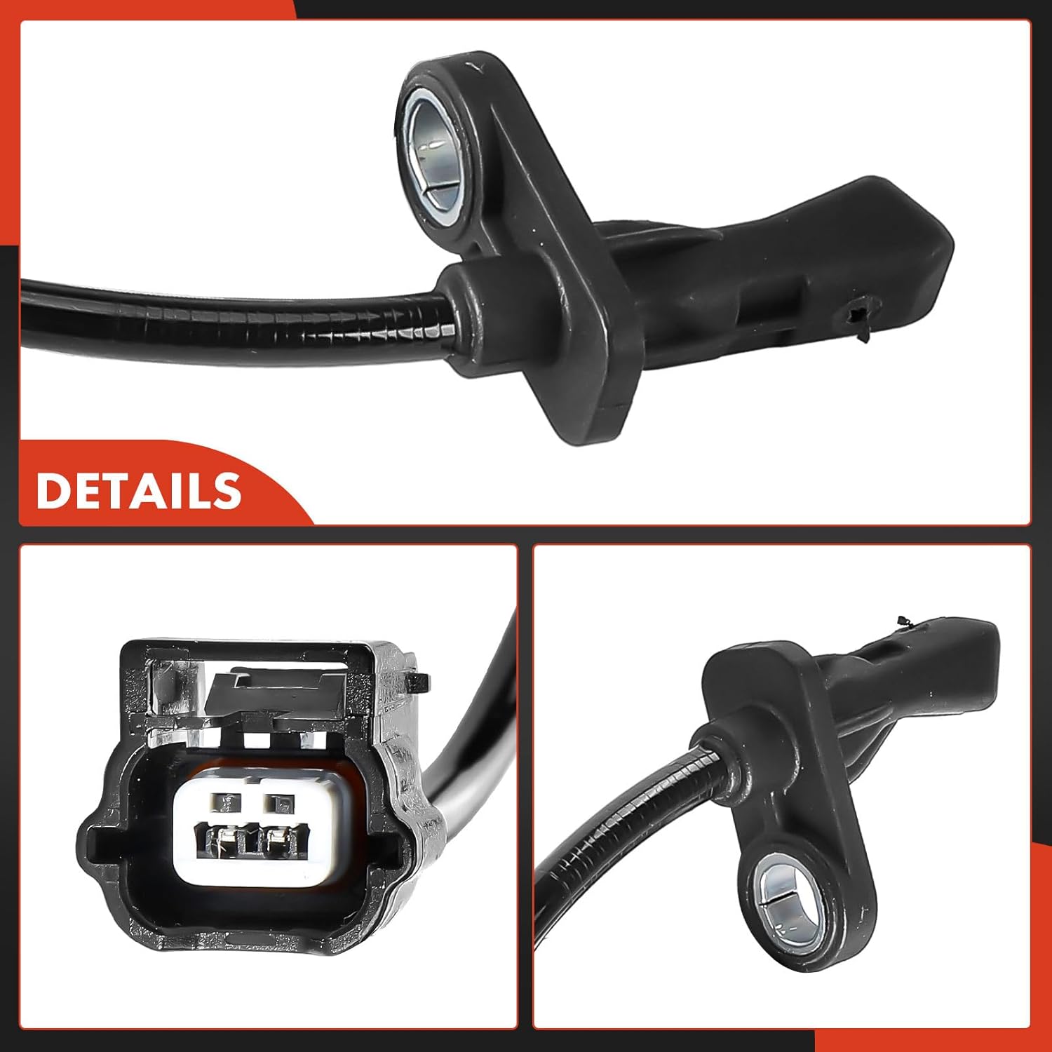 A-Premium ABS Wheel Speed Sensor Compatible with Nissan Models - Juke 2011-2017, AWD - Rear Driver and Passenger Side, 2-PC Set, Replace# 479001KA0B