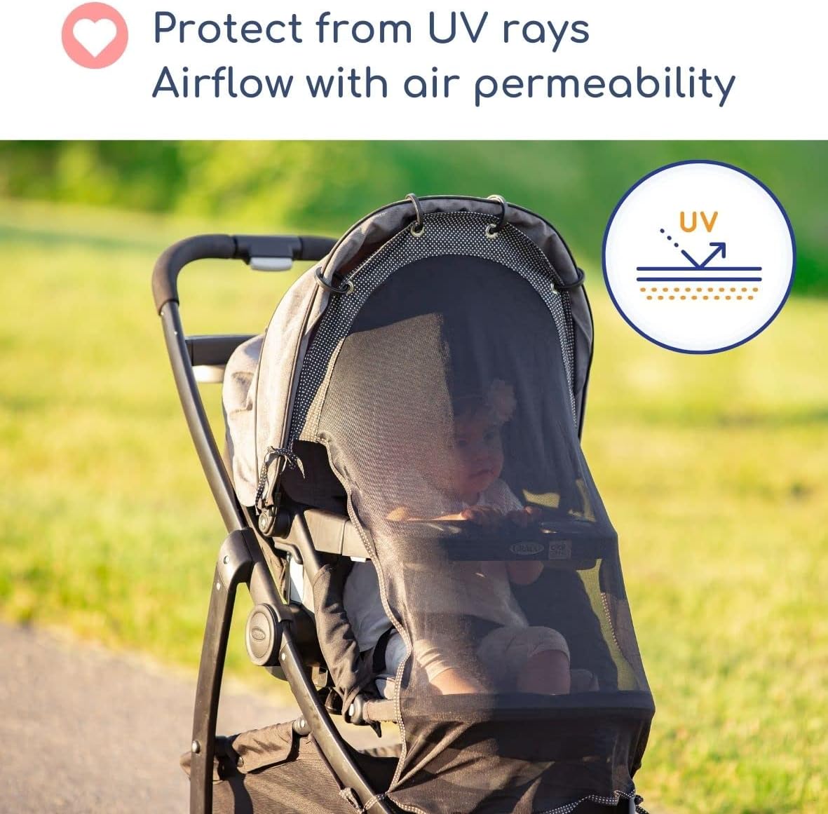 Sun Shade for Stroller, Pram, Pushchair 