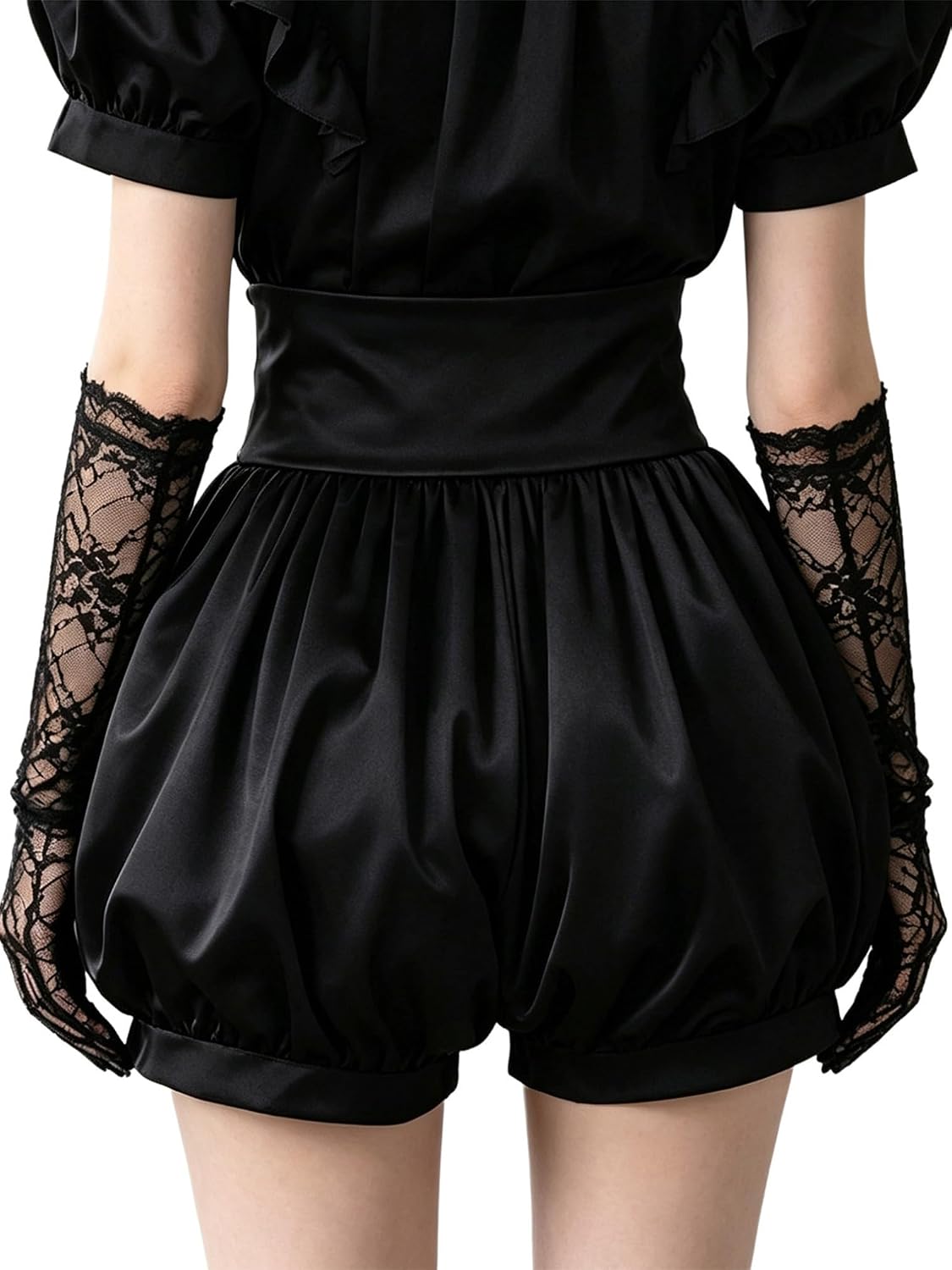 FEESHOW Women Gothic Shorts Steampunk Costume
