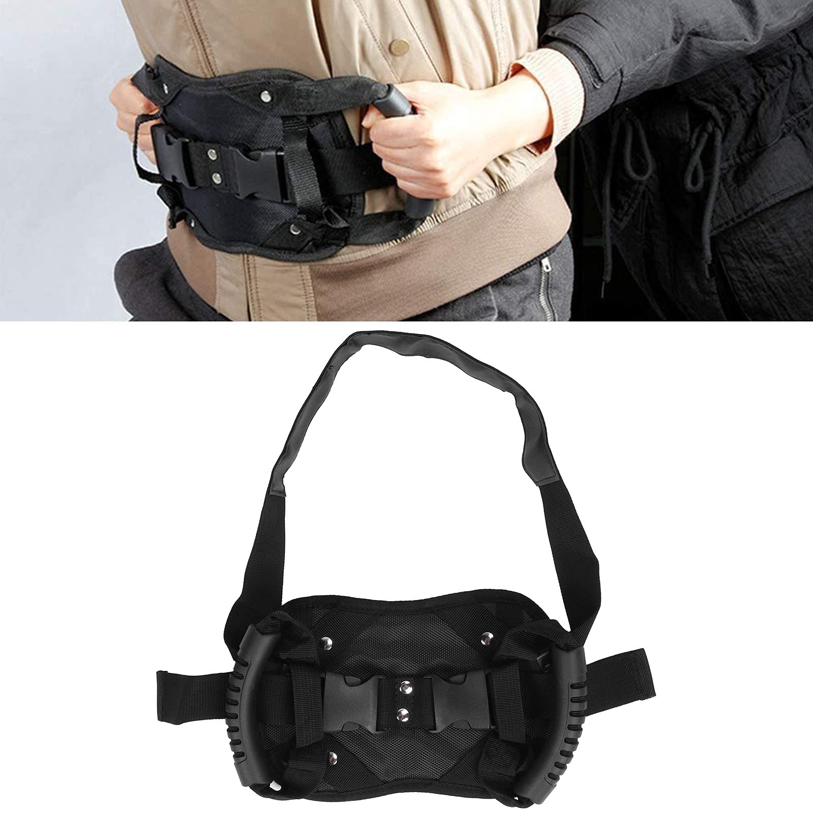 Cintura Di Sicurezza Per Passeggero Moto - Maniglie Regolabili In Tessuto Oxford, Anti-caduta