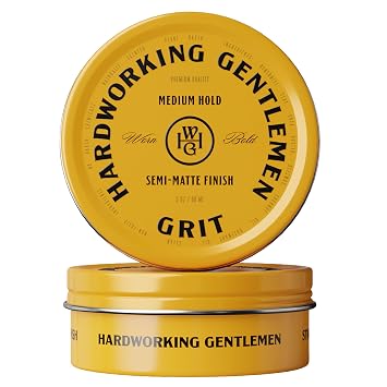 Hardworking Gentlemen GRIT Hair Pomade for Men, Medium Hold Matte, 3oz