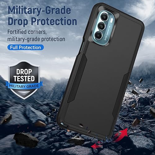 Miniatura 6 de Warsia Funda para Moto G Stylus 5G 2022, con protector de pantalla, probada en caídas de grado militar Funda protectora resistente a prueba de