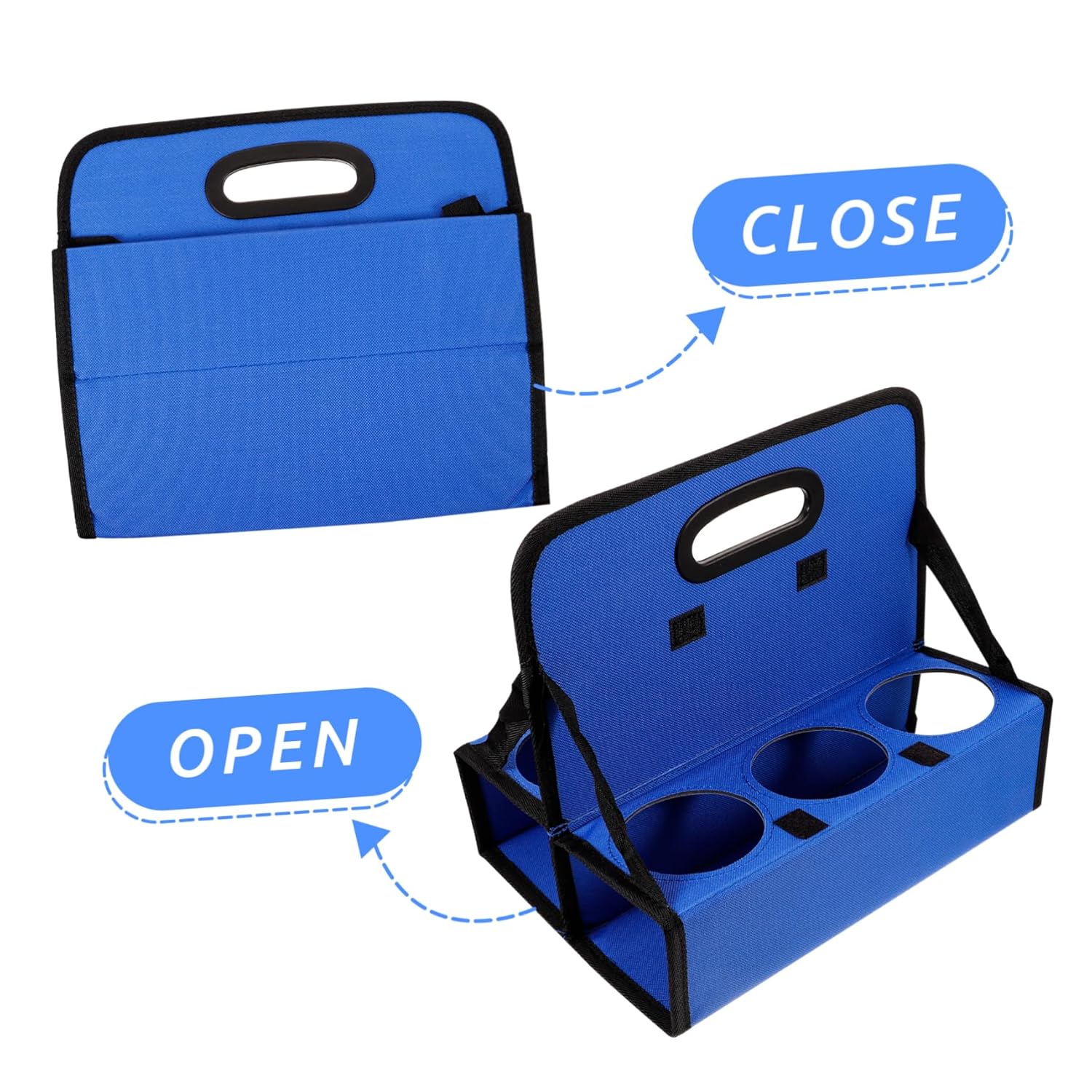 Insulated Cup Holder Coffee Cup Carriers Reusable Drink Carrier Handle Foldable Takeout Holder