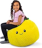 Vista 22 de Big Joe Avocado PlushiPals - Puf súper suave para niños, mezcla de poliéster de felpa ultrasuave, 2.5 pies recargable Avacado