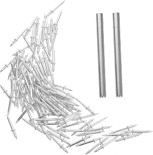 LIFKOME 200pcs Double Headed Picture Nails with Installation Sleeves No Trim Nails for Baseboards and Photo Hanging Small Head Design for Easy Removal and Secure Fixation