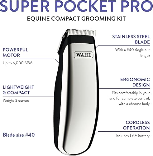 Miniatura 2 de Wahl Recortadora profesional de animales Equine Super Pocket Pro