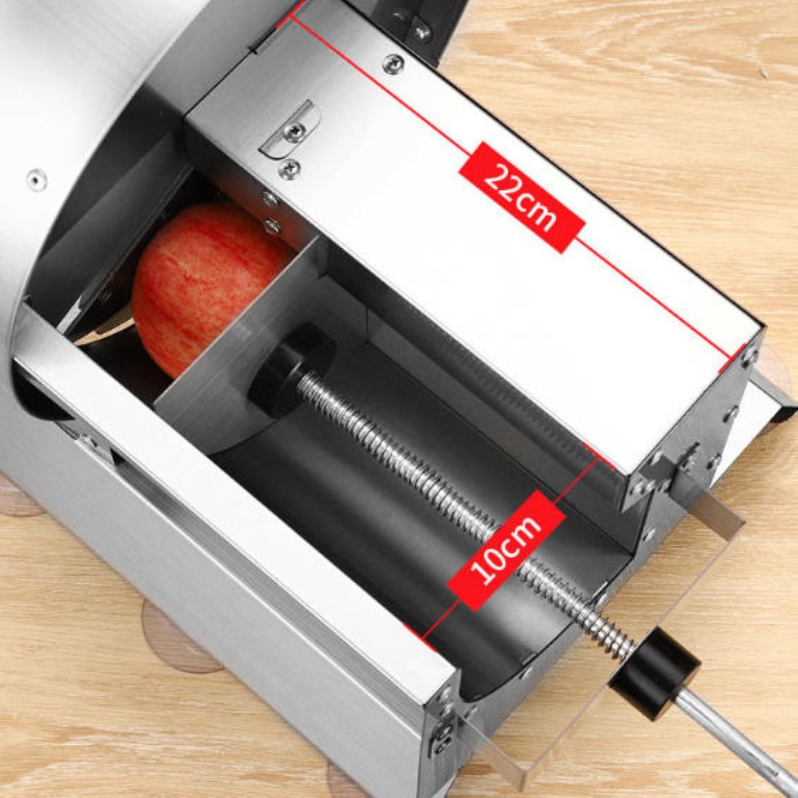 Cortador manual de frutas y verduras, grosor ajustable de 0 a 12 mm, acero inoxidable para limón, patata, tomate, hogar, restaurante