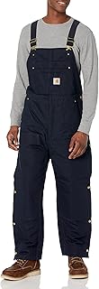 mens Loose Fit Firm Duck Bib Insulated Overall