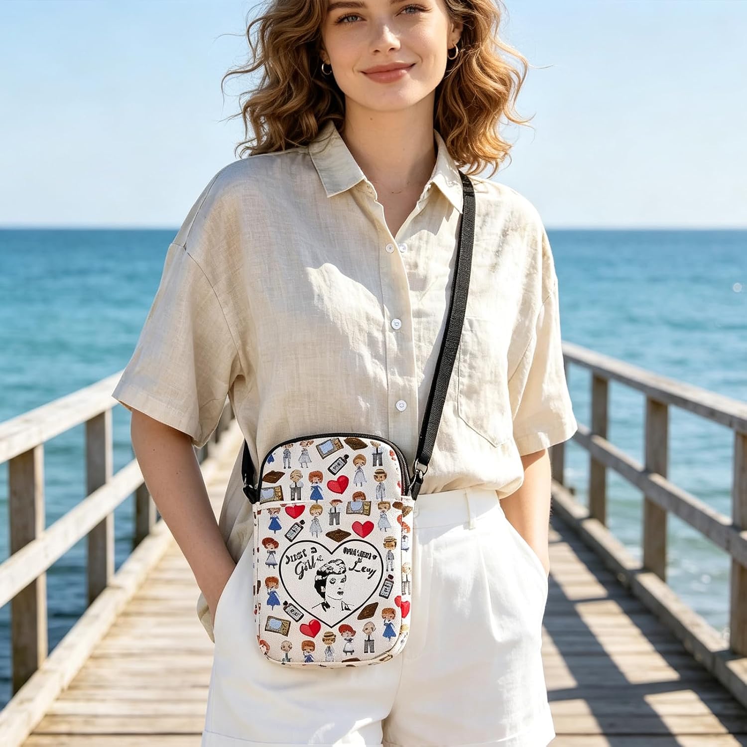 WCGXKO TV Show Inspired Merchandise TV Show Zipper Crossbody Bag For Fans Messenger Bag image 3