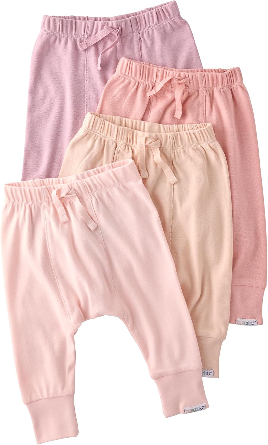 Unisex-Baby Jordan 4-Pack Jogger Pants 100% Organic Cotton Bottoms for Boys & Girls