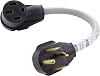 AC WORKS Electric Vehicle Charging Adapter for Tesla Use 14-30 4-Prong Dryer to Tesla