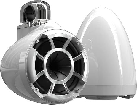 Wet Sounds Rev 8 W-FC SS V2 8" White Marine Tower Speakers Fixed