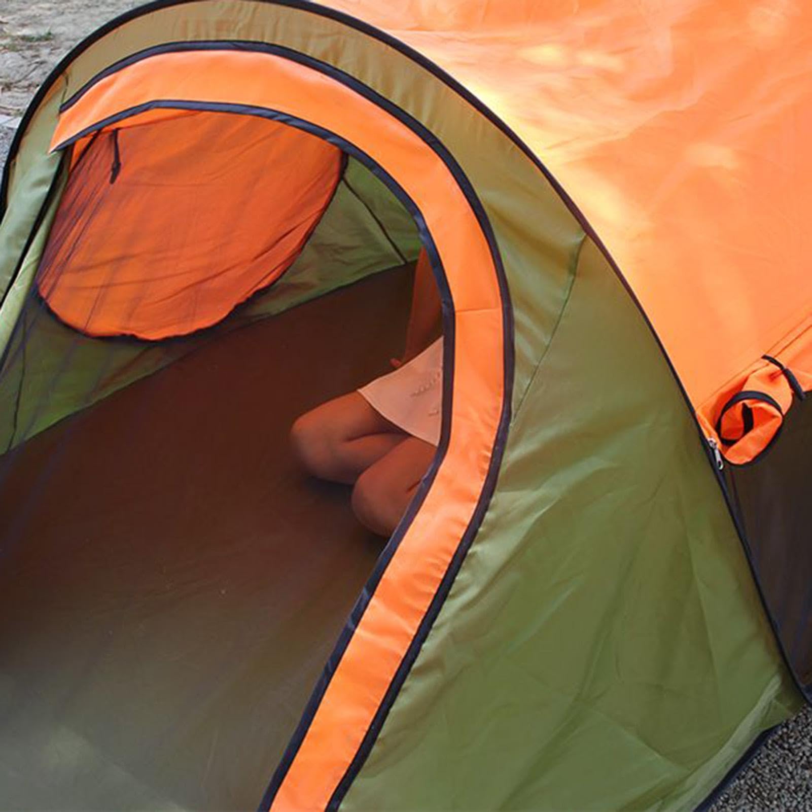 Tenda a montaggio rapido, pronta da montare, portatile, impermeabile e traspirante, tenda da campeggio impermeabile per 3-4 persone, per viaggi, , mare, montagna, picnic, backpacking, pesca