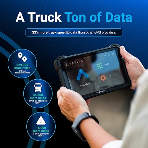 Miniatura 9 de Rand McNally RANDTAB6 Navegador GPS para camiones de 6 pulgadas con las mejores rutas de camiones personalizadas de la industria, Rand Navigation