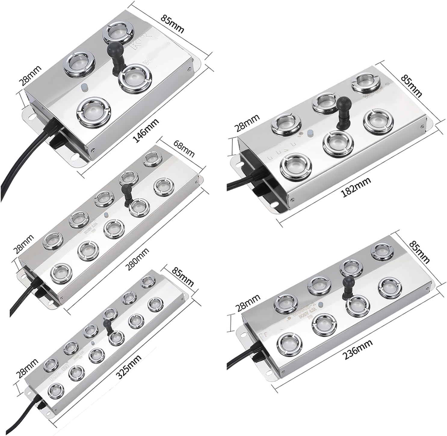 Ultrasonic Fogger Mist Maker, Stainless Steel Pond Mister Fogger, Mist Height 2-6 Cm, Built-in Temperature Control, Large Mist Output, for Landscape Water Fountain Pond